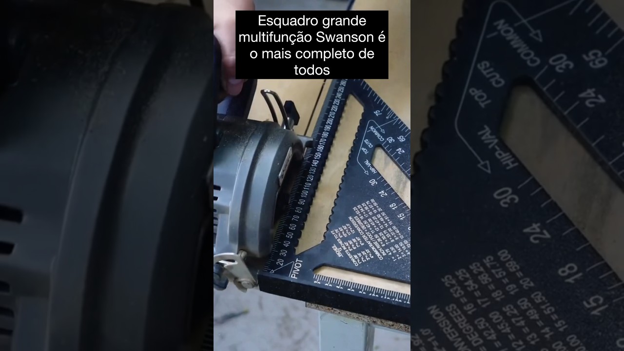 Esse &eacute; o melhor esquadro que eu conhe&ccedil;o , muitas fun&ccedil;&otilde;es em um s&oacute; #woodworking #shorts# dou