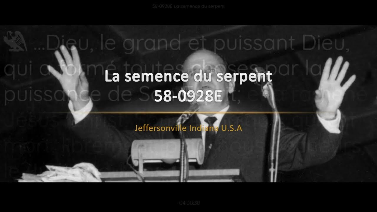 58-0928E La semence du serpent | William Branham