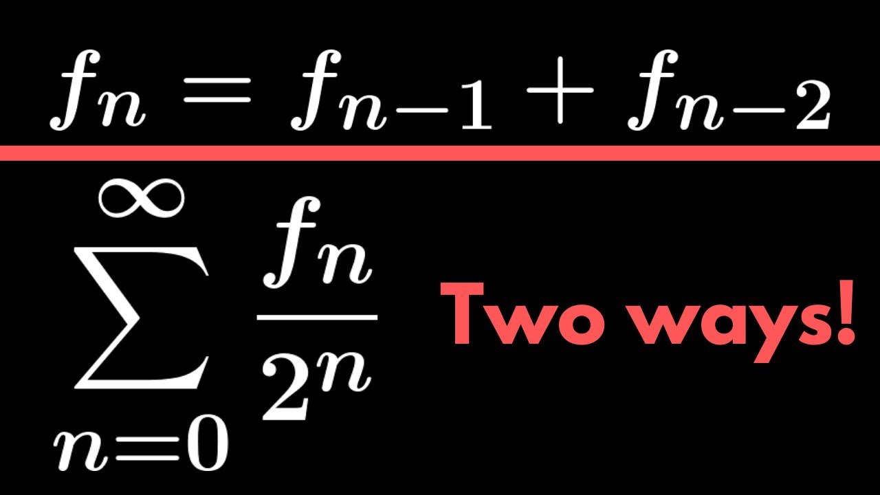 A nice Fibonacci sum done two ways!!