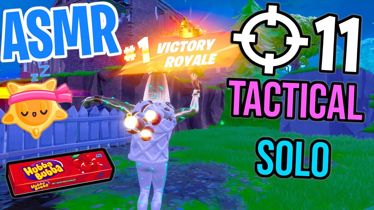 ASMR Gaming 😴 Fortnite OG Tactical Solo! Relaxing Gum Chewing 🎮🎧 Controller Sounds + Whispering 💤