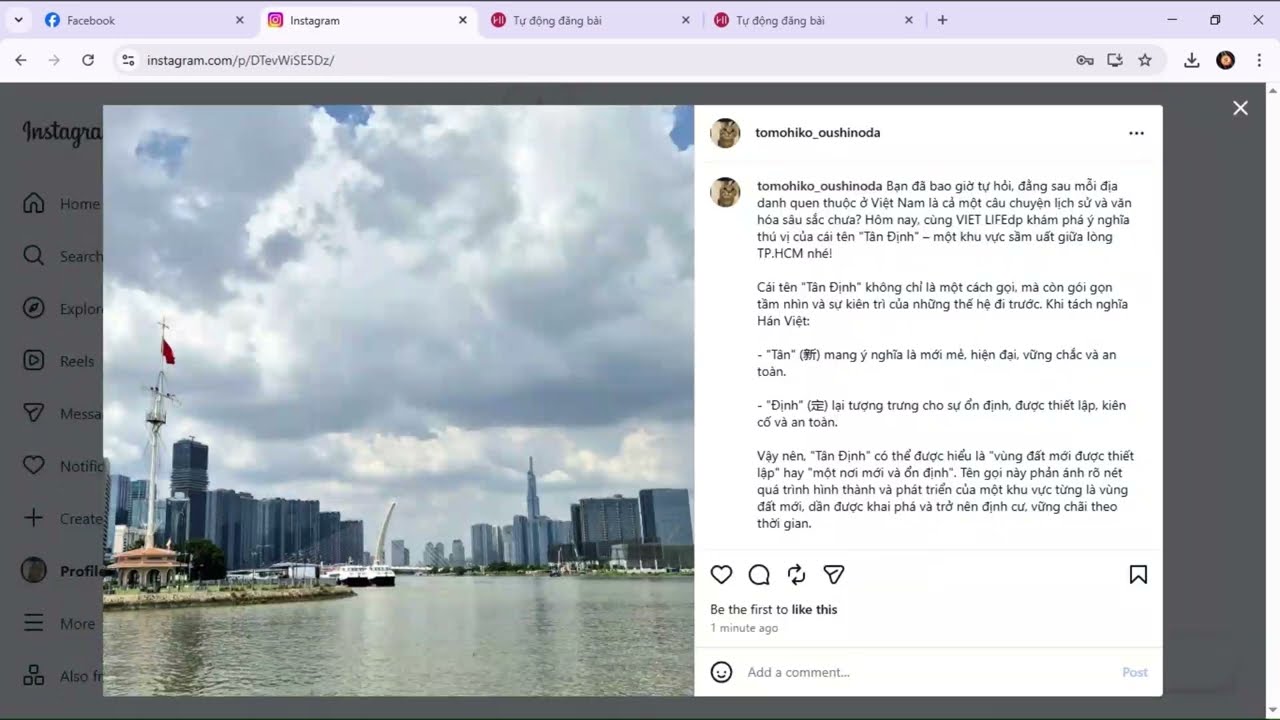 HDSD - Tự động đăng bài - Instagram - V1