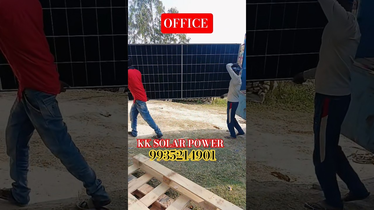 KK SOLAR POWER SITAPUR Office Loom Solar panel