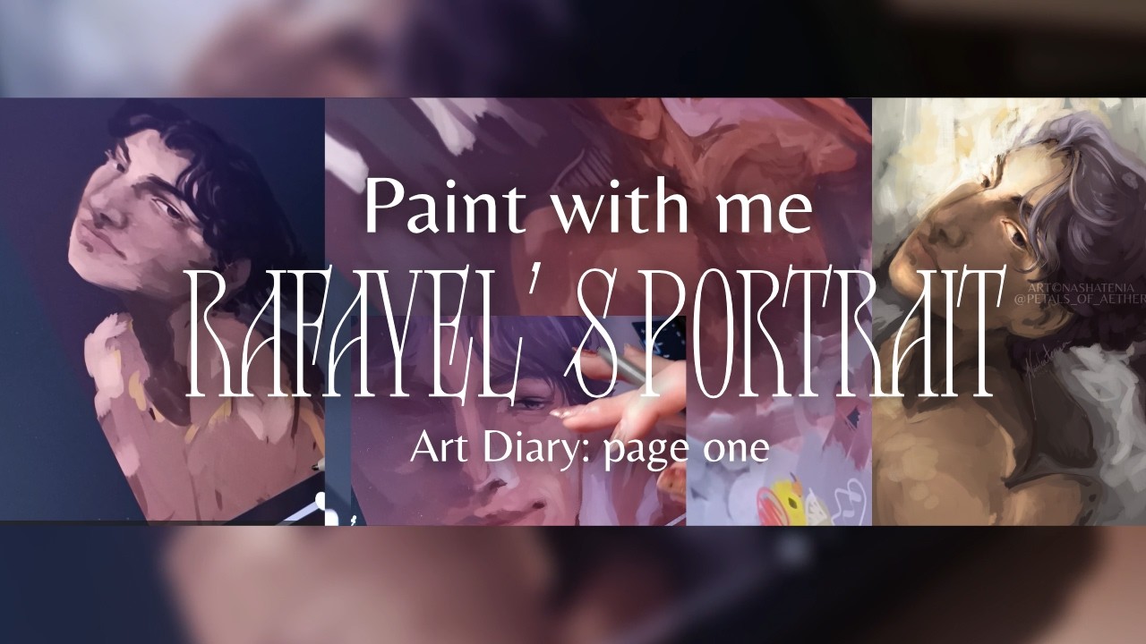 Paint with me | Art diaries page 1 | Rafayel's portrait | Love and Deepspace fanart
