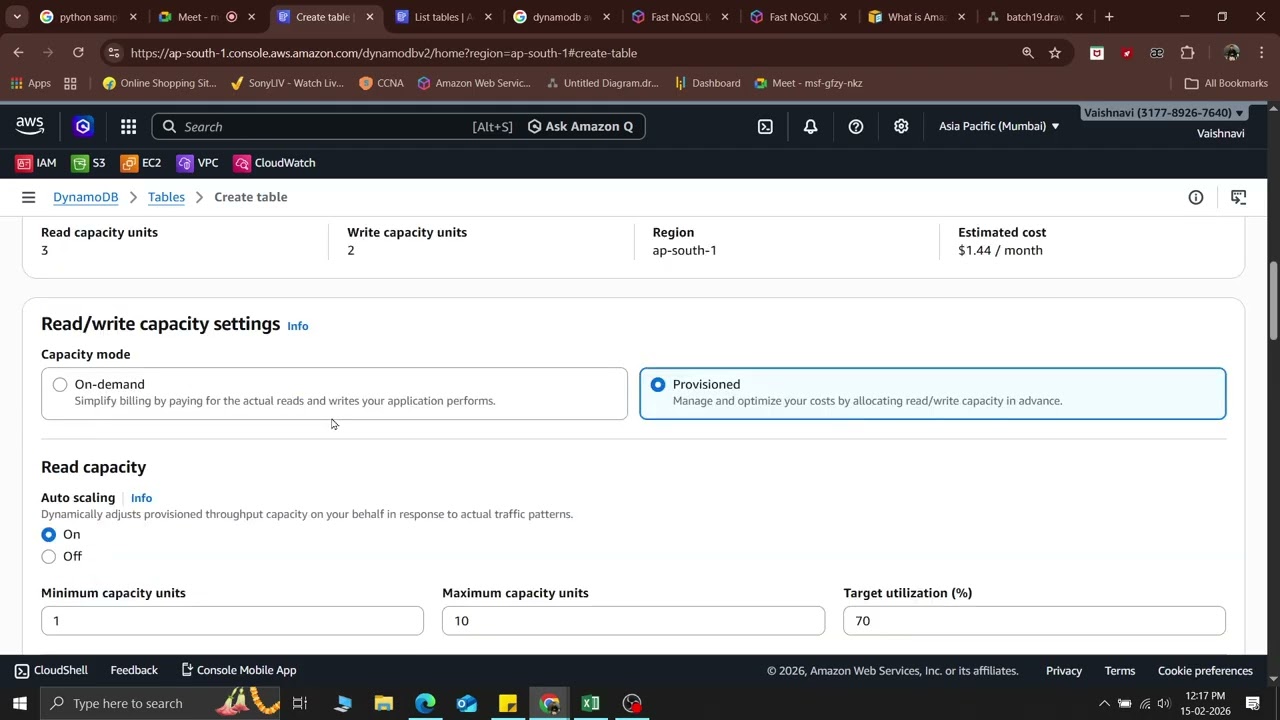 AWS DynamoDB, create local index & secondary index, backups  part2