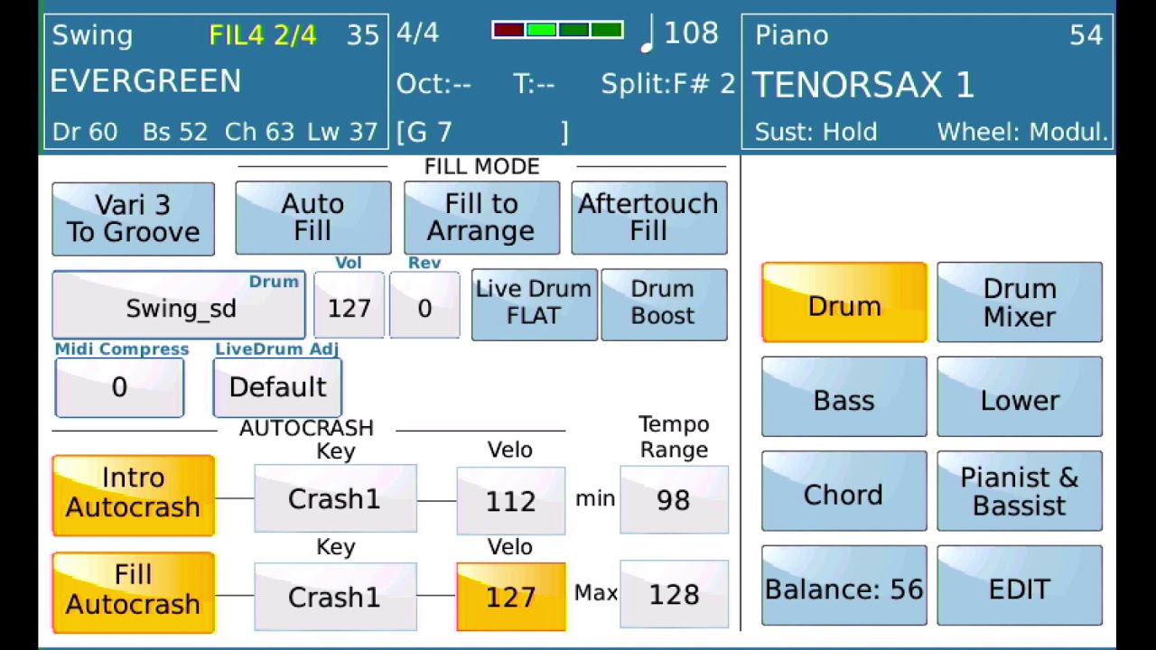 Ketron SD-90 Live Drums (Part 2 of 3)