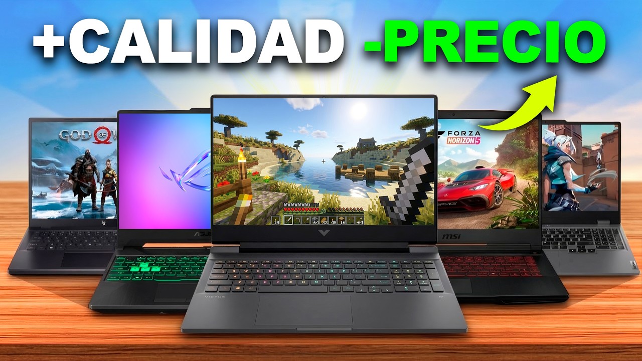 Las 5 Mejores Laptops Gamer BARATAS en 2026 (Calidad-Precio)