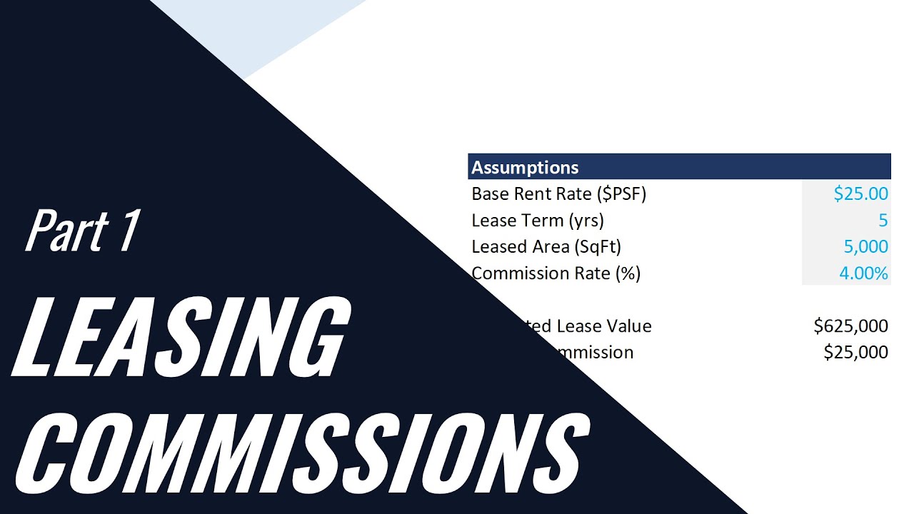 How To Calculate Leasing Commissions In Commercial Real Estate