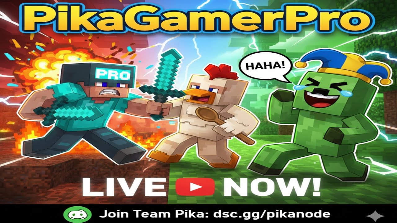 Minecraft Live / #gameing #pro #pvp / Comedy / PikaGamerPro