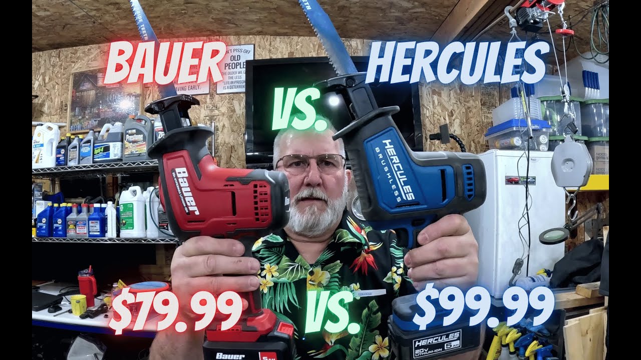 Hercules vs Bauer Sawzall from Harbor Freight