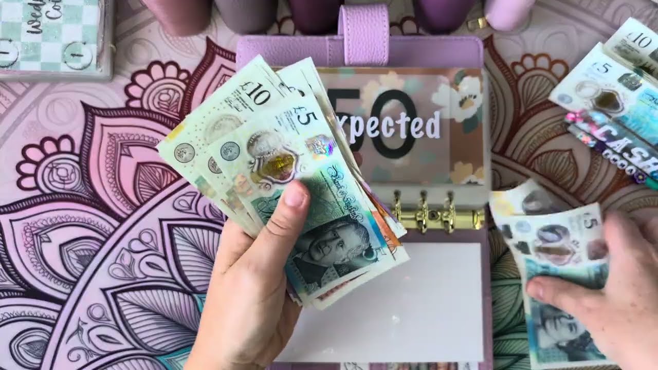 🖤Week 2 September 2025 I wasn't recording 😫 watch half of my weekly cash stuffing with me 😂🤭🩷