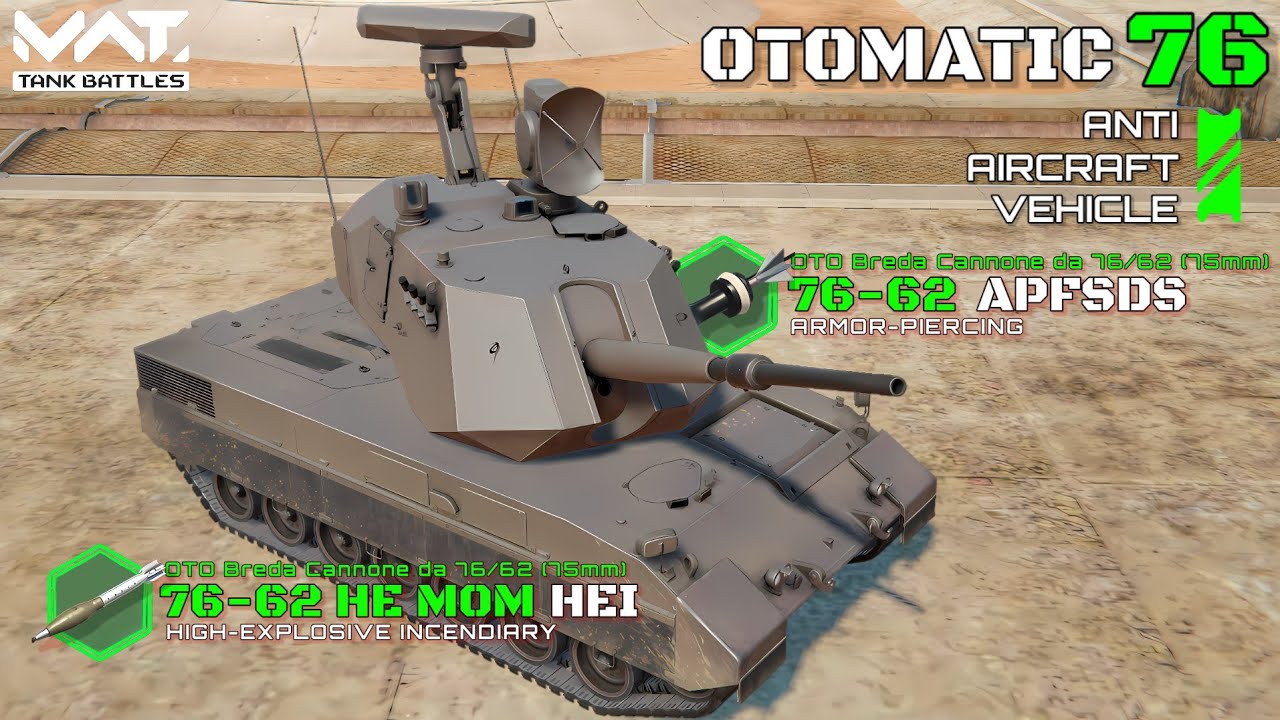 New Vehicle (Gacha) Otomatic 76 Anti Aircraft Vehicle Quick View and Gameplay | MWT Tank Battles