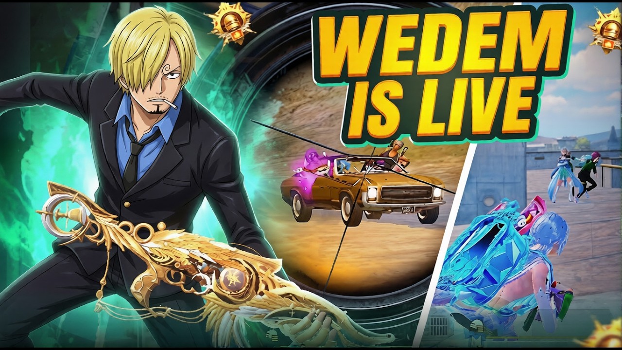 🔥🔥5400 Uc GIVEAWAY ! 🎁 Road to Legend Rank Push | BGMI Live Day-12 | Wedemislive | Bgmi Live