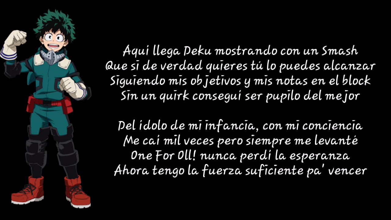 RAP DE BOKU NO HERO ACADEMIA (2017) | MEGA COLLAB | DOBLECERO FT. VARIOS (LETRA)