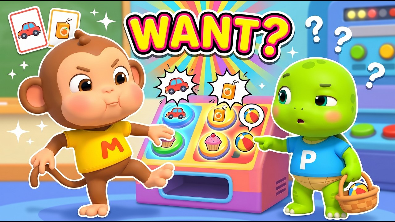 What Do You Want? Song 🍲🥗 | “I Want…” Food Vocabulary for Kids | Modo & Phoeniz