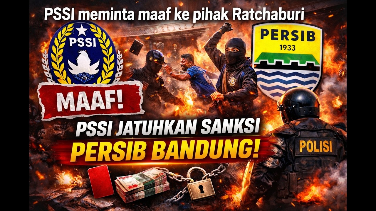 PSSI Meradang !! Ikut memberikan sanksi tegas terhadap PERSIB, PSSI meminta maaf ke Ratchaburu FC
