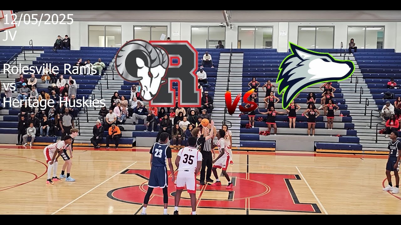 Game 6 | 2025-26 High School Basketball | JV Men Rolesville Rams vs Heritage Huskies