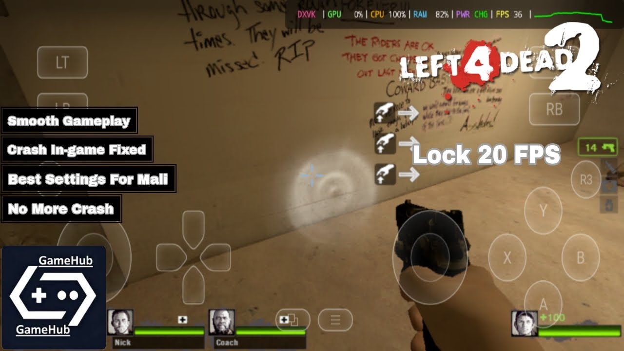 Left 4 Dead 2 Latest Version (V2.2.4.3) Gamehub V4.1.5 Gameplay + Settings | Mali G52
