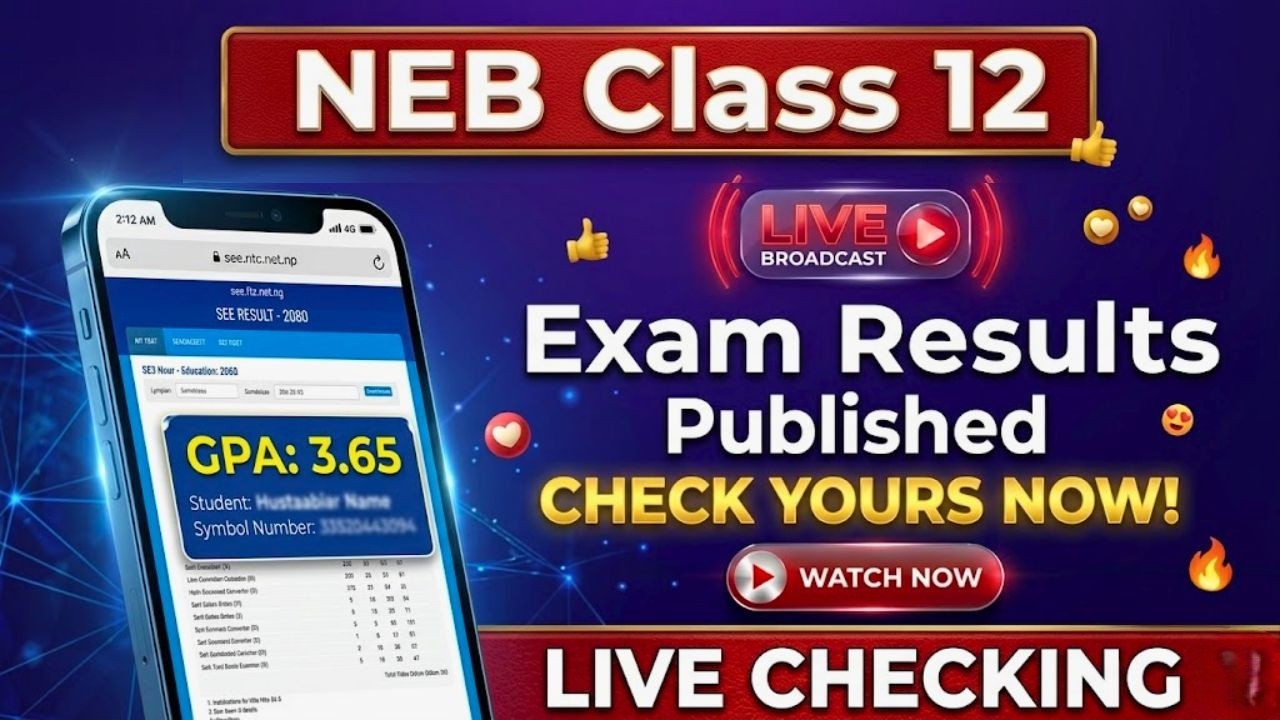 NEB Class 12 Result 2083 Published LIVE 🔴 | Check Result With Marksheet | NEB Result Nepal 2083