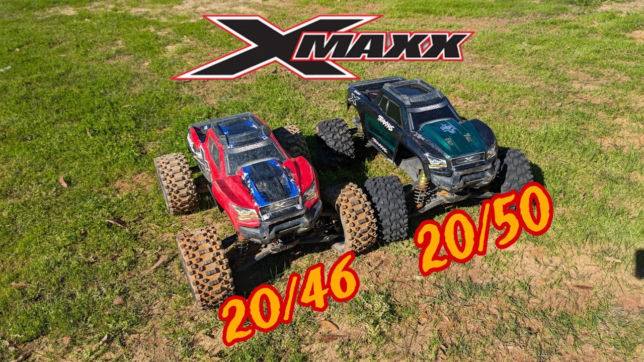 Traxxas Xmaxx run ..... 20/46 gearing and 20/50
