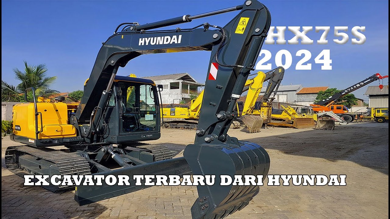 Review Excavator Hyundai HX75S 2024