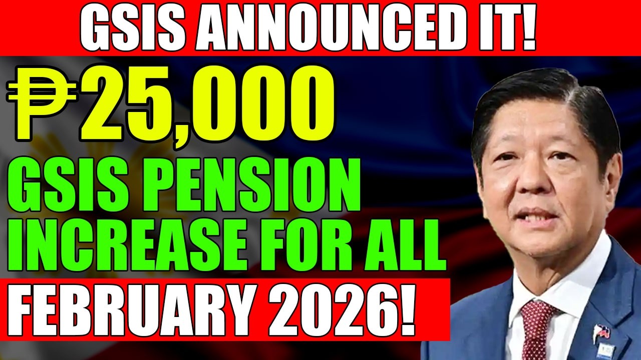 GSIS Announced ₱25,000 Increase For ALL Filipino Pensioners - This Week!