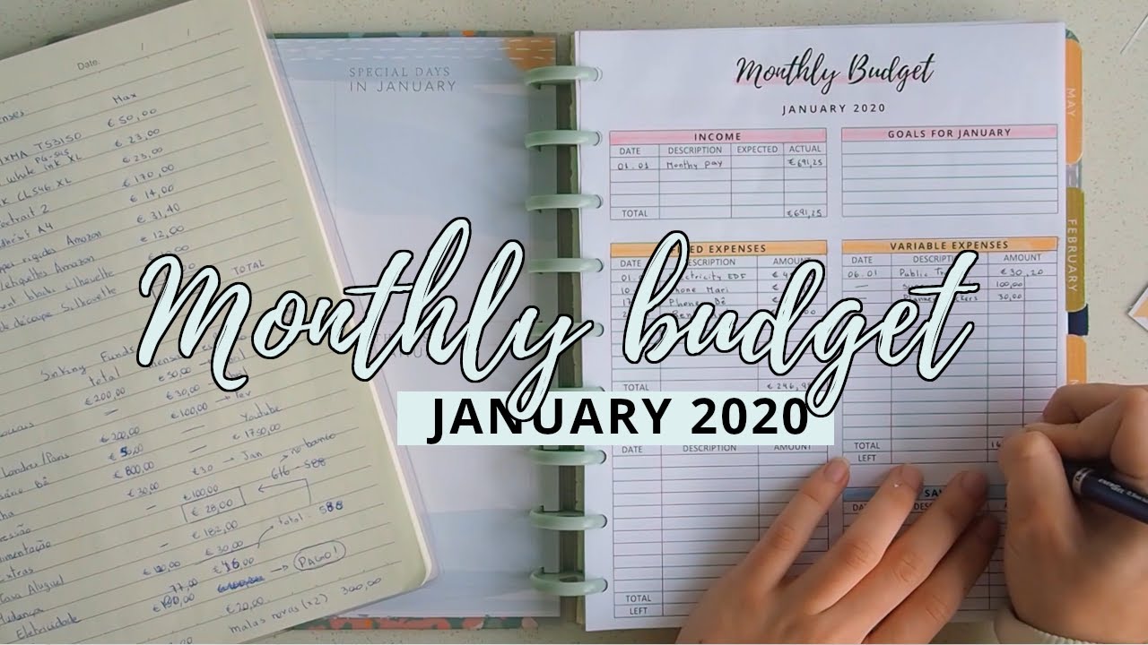 January 2020 Budget Setup l Savings, expenses and planning