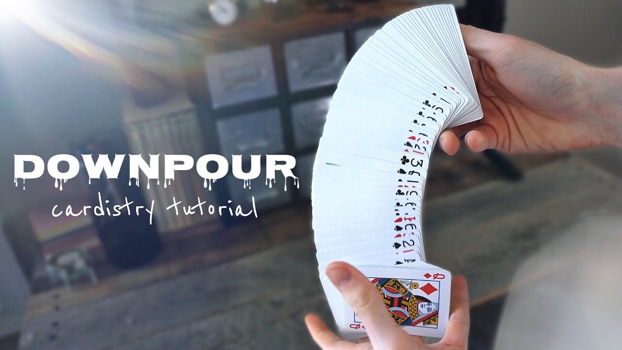 The ONE-HANDED Waterfall, DOWNPOUR // Beginner Cardistry Tutorial