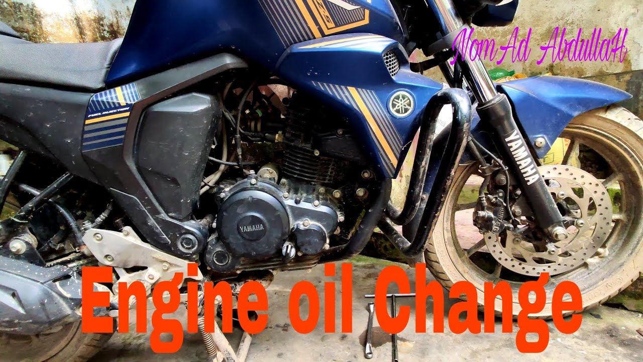 Engine oil change | Fzs fi v2 DD || Real NomAd ||