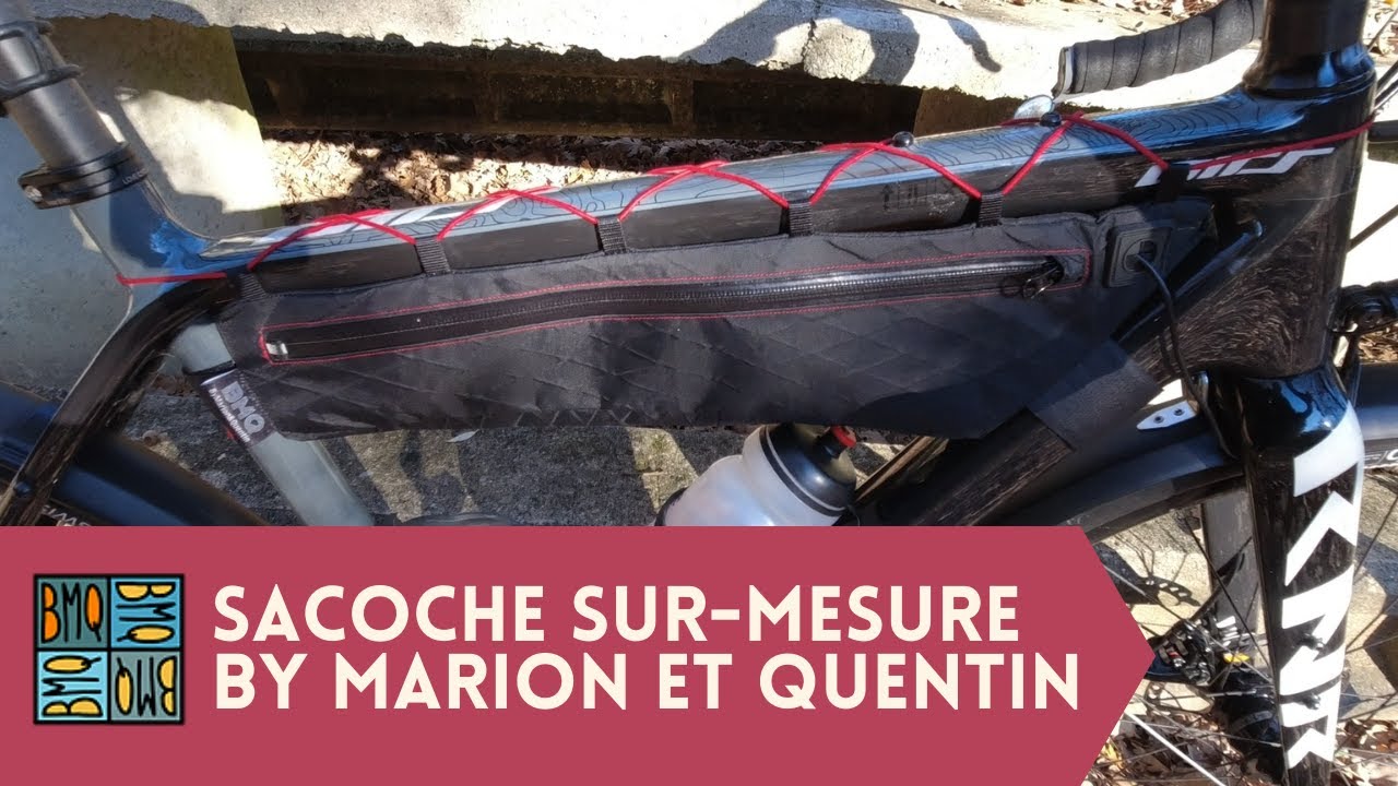 Sacoche de cadre Bikepacking BY MARION ET QUENTIN (BMQ) sur mesure