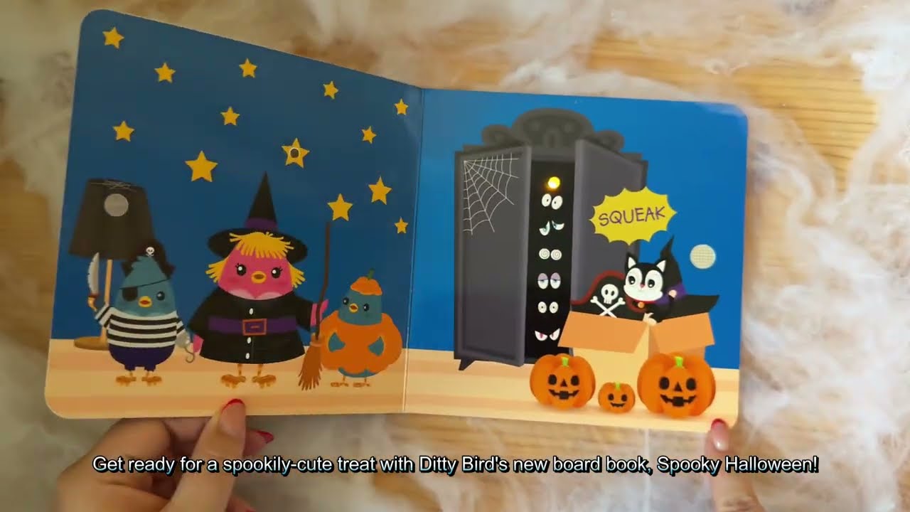 Ditty Bird | Halloween Sound Book | Interactive Musical for babies and toddlers 1- 3