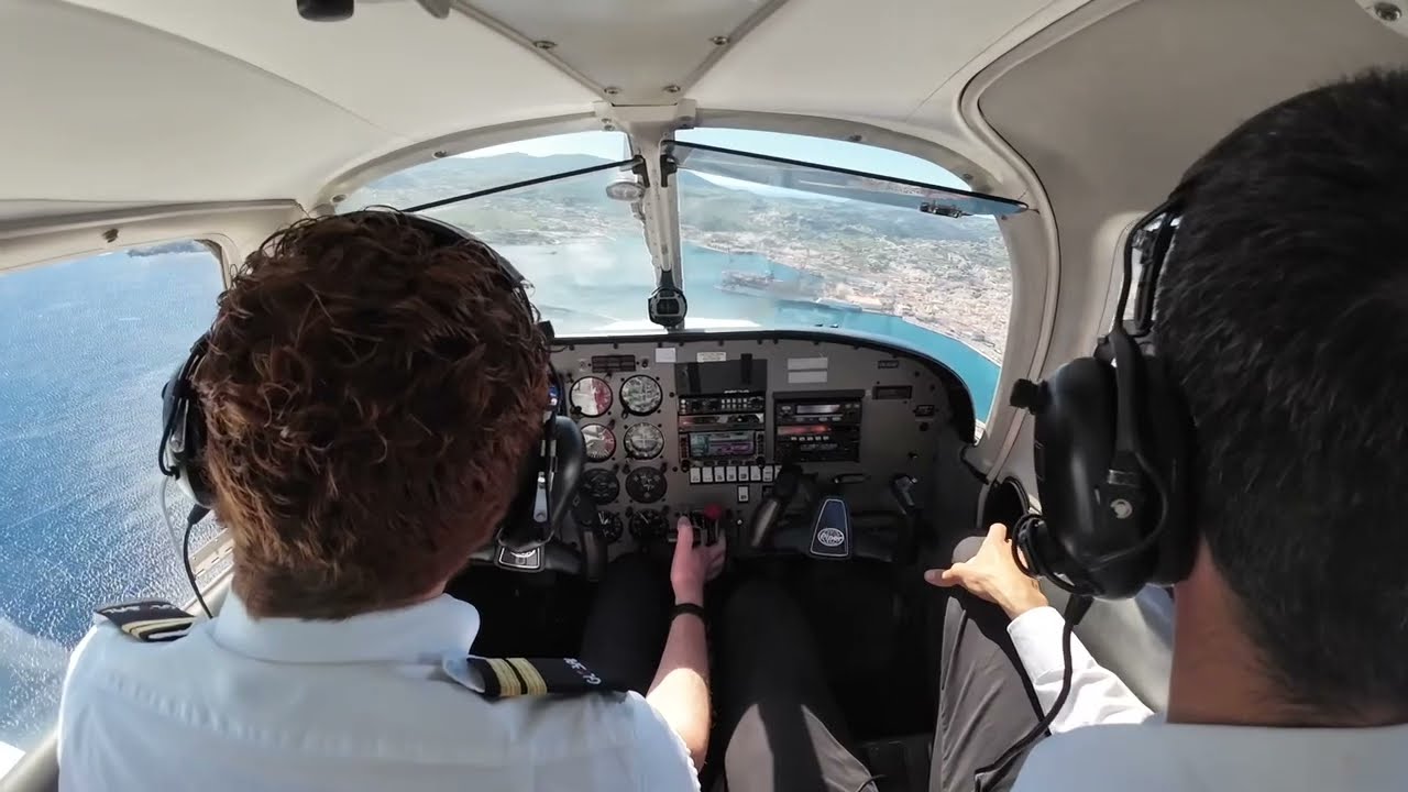 Syros go-around & landing 13/3/2024