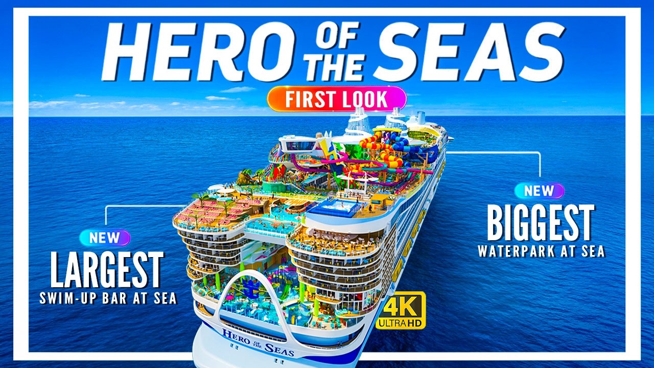 Первый взгляд на лайнер Hero of the Seas | Разбор нового класса Icon от Royal Caribbean | Видеообзор