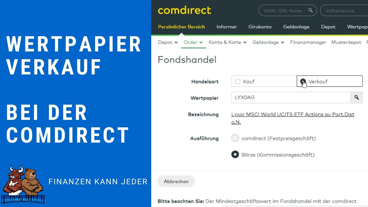 Wertpapier📜 Verkauf 💰, auf was musst du achten | Geld sparen & Investieren | Verkaufen