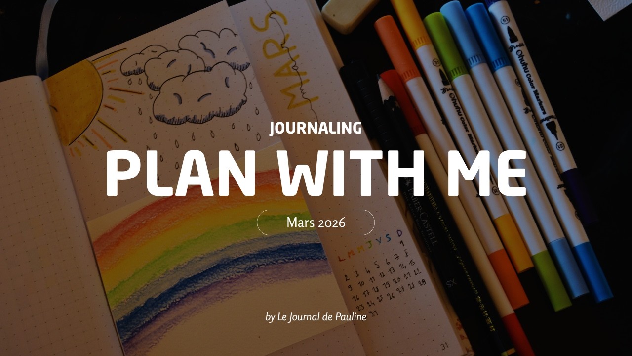 {#JOURNALING}  PLAN WITH ME - Bullet journal MARS 2026 (Simpliste et rapide)