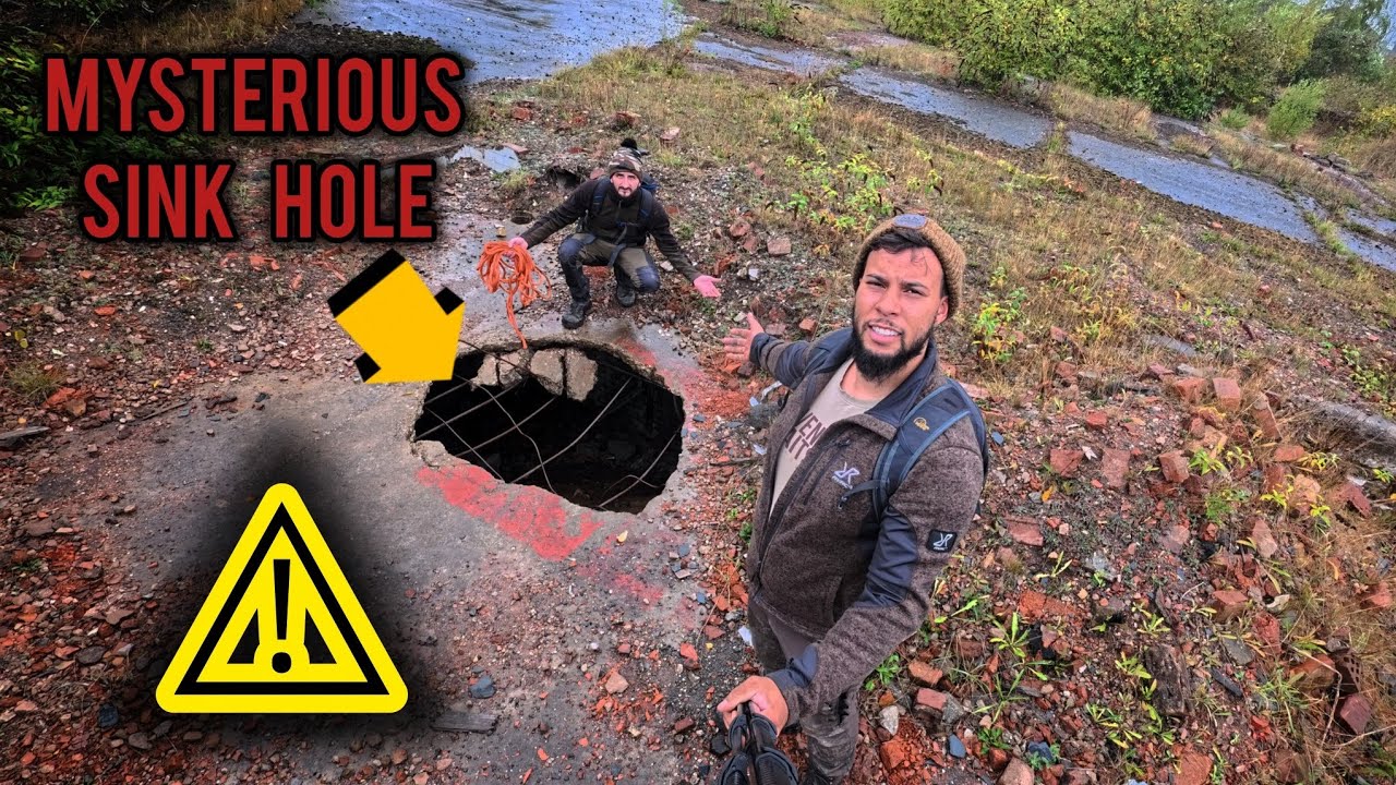EXPLORING A DEEP SINK HOLE WE DISCOVERED 