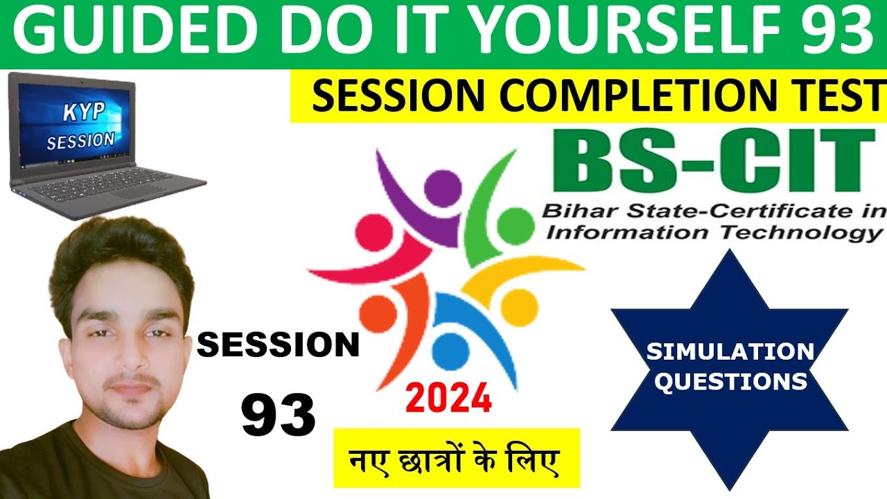 GUIDED DO-IT-YOURSELF SESSION 93 | BS-CIT SESSION 46 | HINDI