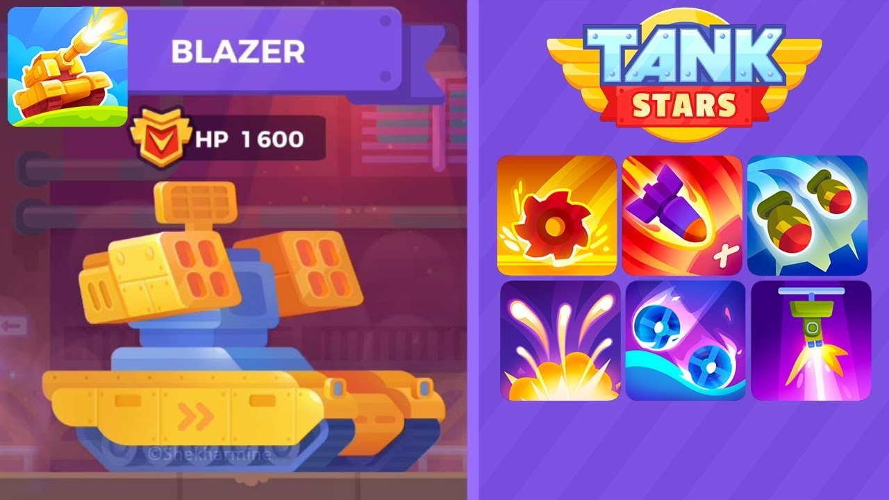 Tank Stars BLAZER MAX LEVEL | WON ALL Tournaments