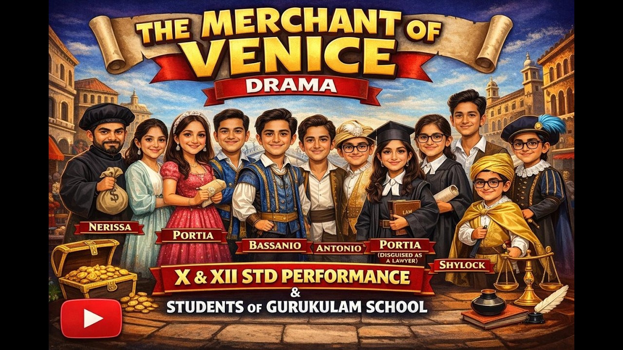 The Merchant of Venice Drama | X & XII Std Performance | Gurukulam School Silver Jubilee