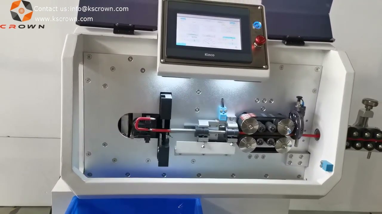 Fully Automatic Wire Cutting Stripping and Bending Machine       WL-2DZW603 - Suzhou Crown