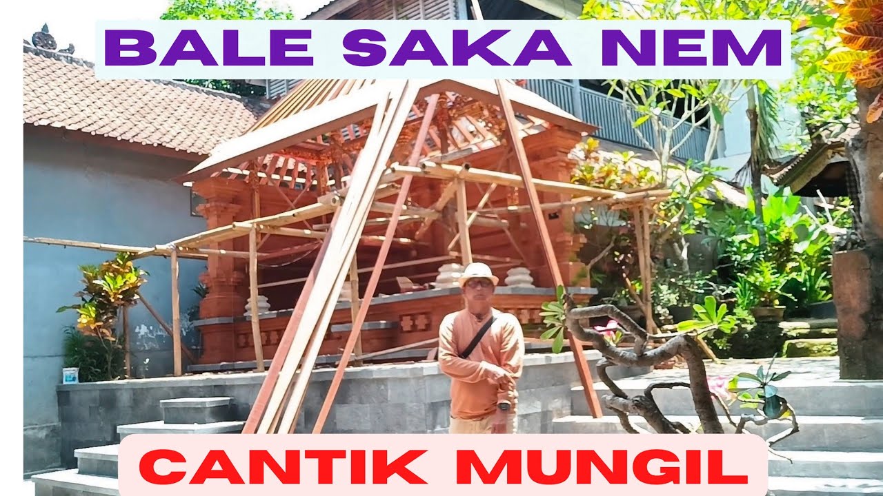 BALE SAKA NEM KECIL CANTIK bale bali rumah adat bali disain Undagi bali Sesuai asta kosala kosali