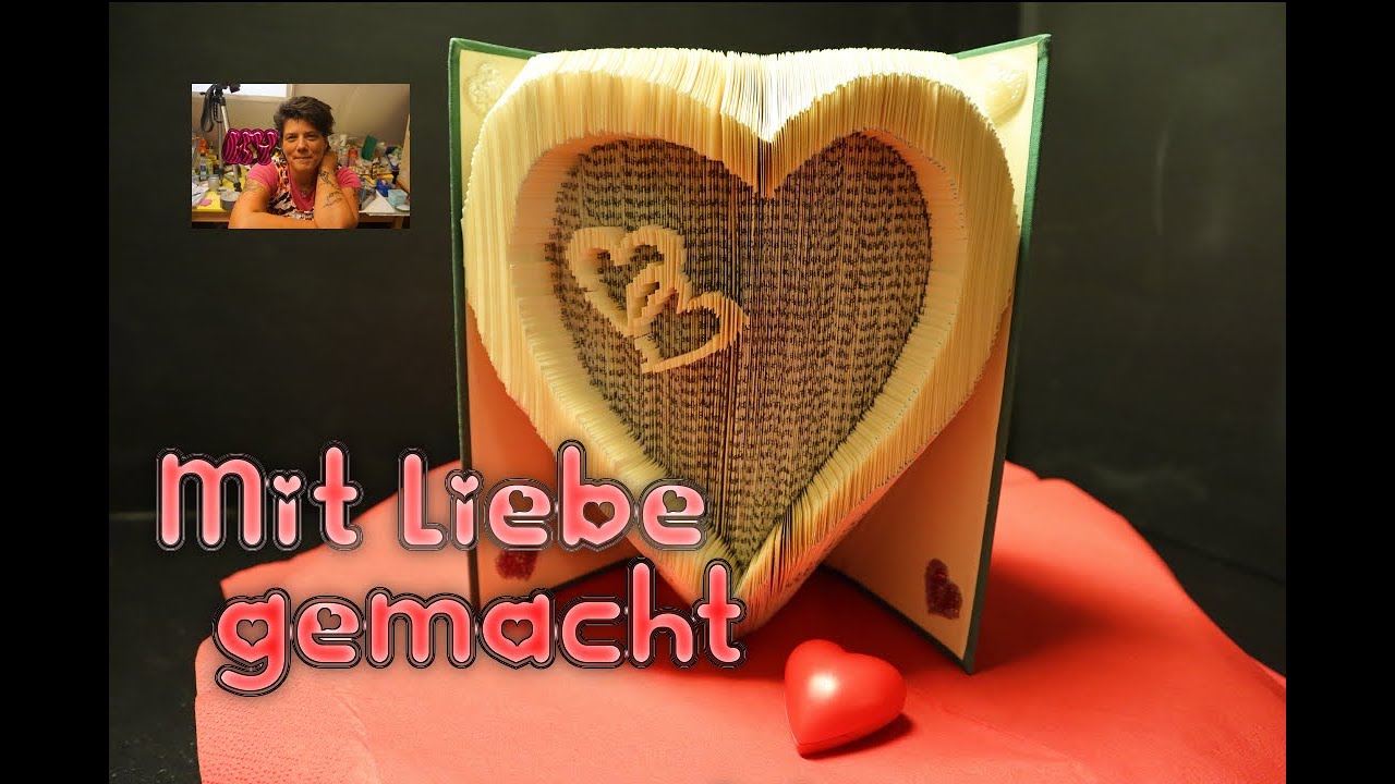 *Motiv 6* Buch falten | Book Folding | Geschenk zum Valentinstag | Schneide und Falttechnik