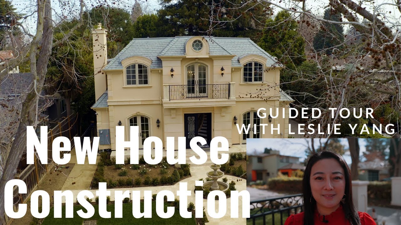 New house construction in Palo Alto, with guided tour by Leslie Yang.
