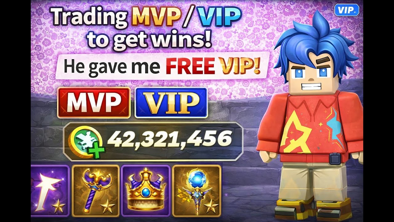 I Was Just Trading… Then I Got MVP 😱 | Blockman Go Skyblock X Hite-BG