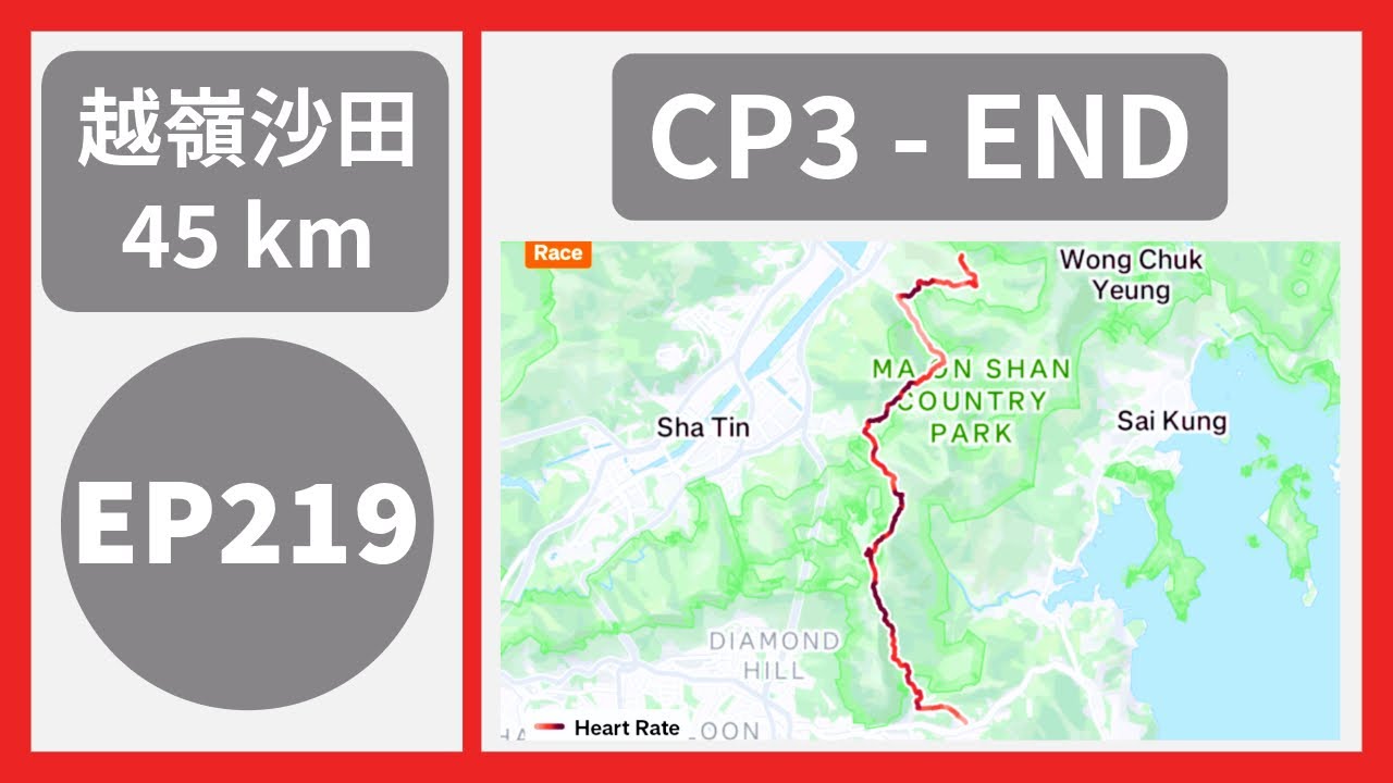 👣咪咁行◤EP219◢⛰️▶跑步路線◀⛰️ 越嶺沙田45km試路 CP3 - END