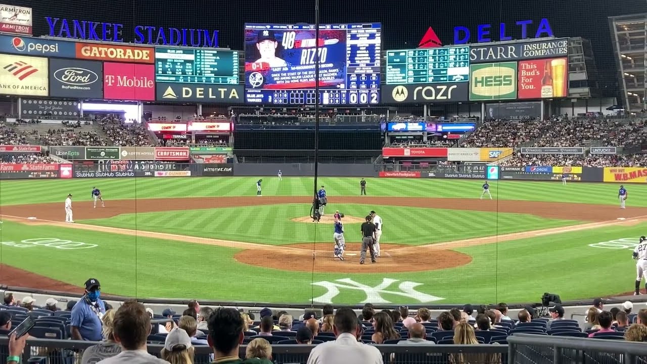 BEST SEATS in YANKEE STADIUM!  First Person View!