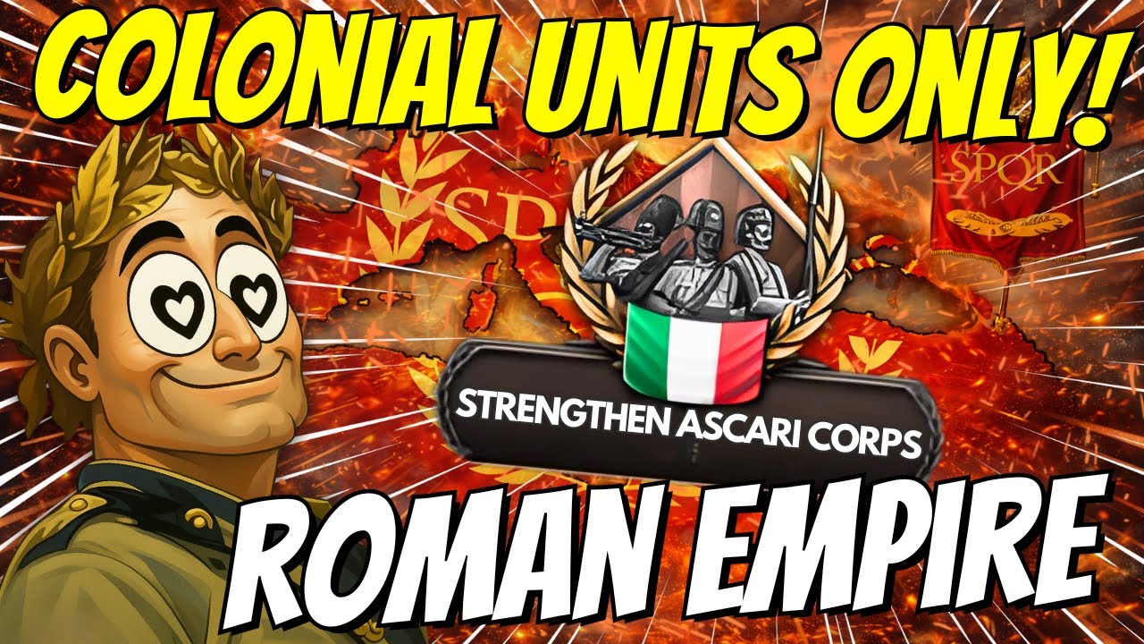 Italy but I Can ONLY Use Colonial Units | HOI4