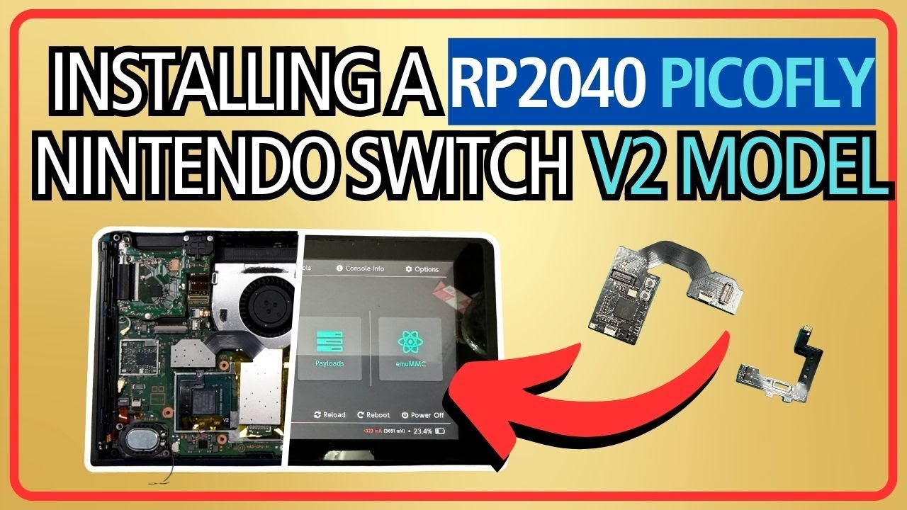 Latest RP2040 PicoFly  *2024* : Nintendo Switch V2 Install
