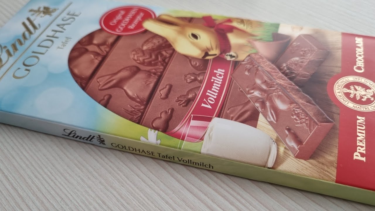 Lindt Goldhase Tafel Vollmilch Chocolate unboxing 2025