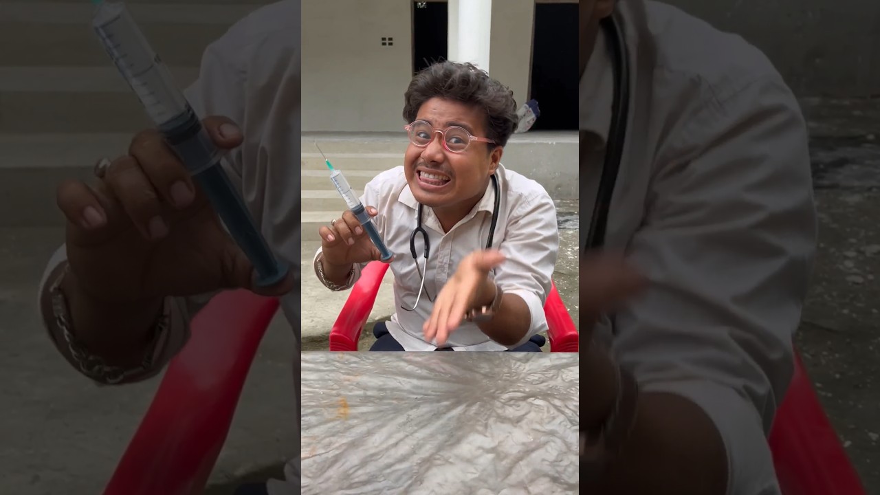 Samita Injection Ki Darke Bhaag Gaya 🙄😂😁 #funny #viral #shorts