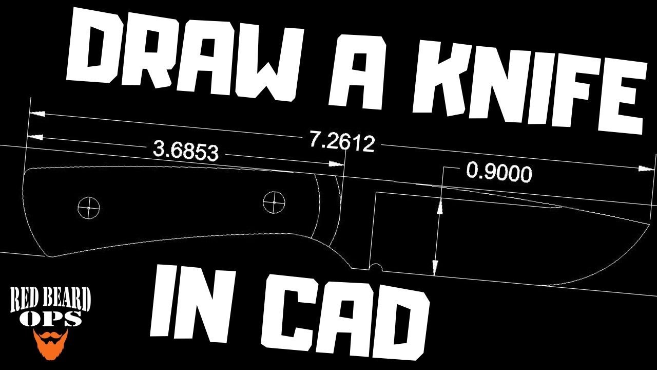 DraftSight - How to Draw a Knife in CAD